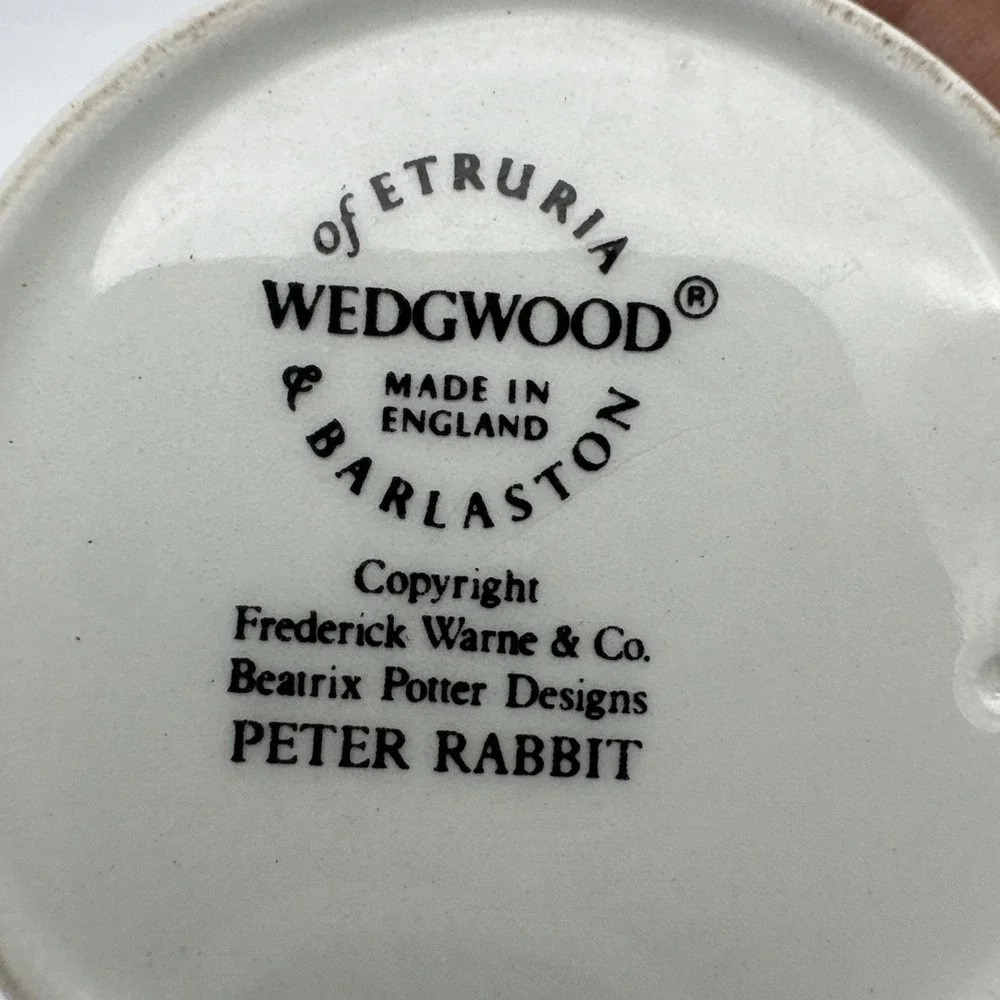 Wedgwood Peter Rabbit By Beatrix Potter 3 Piece‎ Nursery Set England  EUC